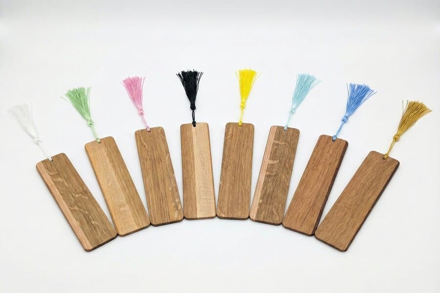 Wooden bookmark detail view